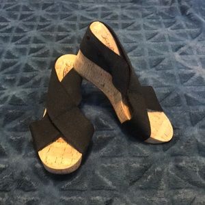 Lucky Brand Cork Wedges • Size 8